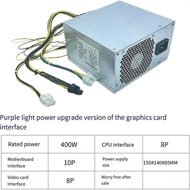 Alt view image 4 of 7 - 180W-600W Power Supply 526T 530T 10pin for Small Case with Stable Output and Enhances Cooling