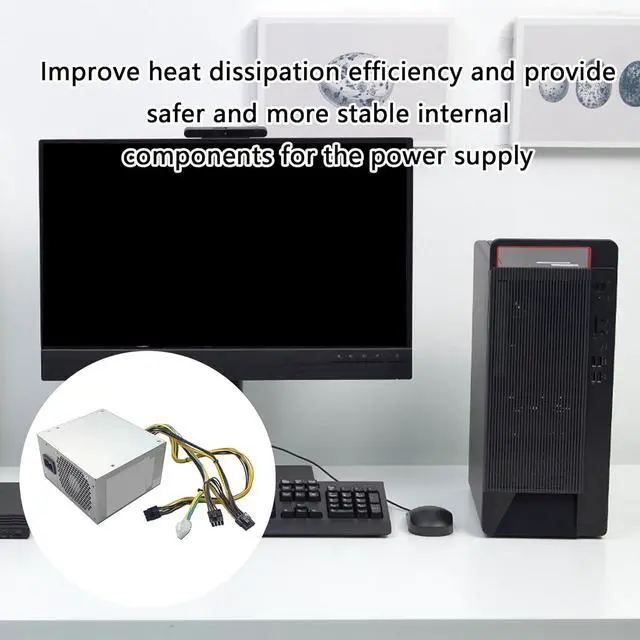 Alt view image 5 of 6 - 10Pin 500W Power Supply Cooling Box for P310 P328 P330 HK600-11PP Gaming and Home Office with Temperature Control