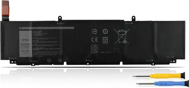 Main image of XG4K6 Laptop Battery 97Wh Replacement for Dell Precision 5750 5760 5770 XPS 17 9700 9710 9720 9730 Series Notebook P92F001 P92F002 P92F003 01RR3 F8CPG OF8CPG 5XJ6R KVPMY 0YY3V KRDHV 11.4V 6-Cells