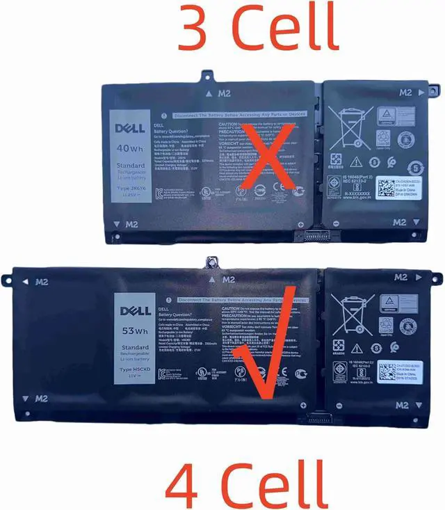 Alt view image 3 of 3 - DELL H5CKD 15V 53Wh Battery For Dell Latitude 3120 3140 3410 3510,Vostro 5300 5301 5401 5402 5501 5502,Inspiron 5300 5301 5401 5402 5408 5409 5501 5502 5508 5509,Inspiron 5400 5406 7405 7300 7306 etc