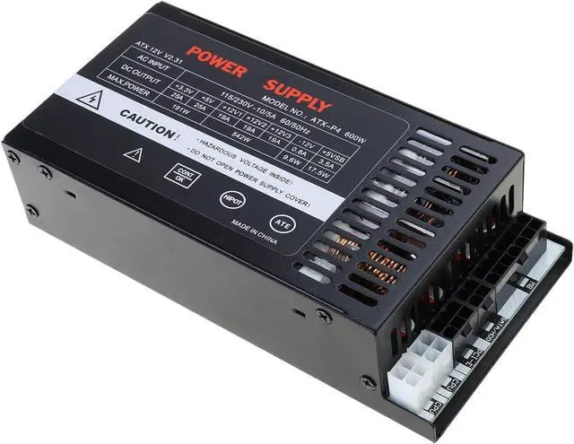 Alt view image 3 of 7 - High Performances 600W Full Modulars Power Supply 1U Flexs ATXs PSUs for Desktop Computers 110 264V Metal Build