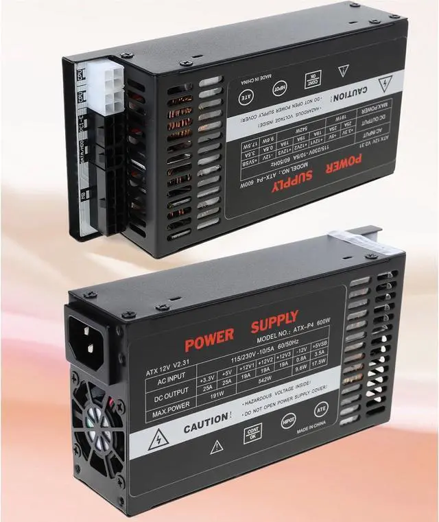 Alt view image 4 of 7 - High Performances 600W Full Modulars Power Supply 1U Flexs ATXs PSUs for Desktop Computers 110 264V Metal Build