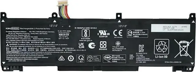 Main image of RH03XL Battery Replacement for HP ProBook 430 440 445 450 455 G8 G9 G10 / EliteBook 630 640 645 650 655 830 G9 G10 / Zhan 66 Pro A 14 G4 G5 Series RHO3XL HSTNN-OB1T HSTNN-DB0B HSTNN-IB9P 45Wh