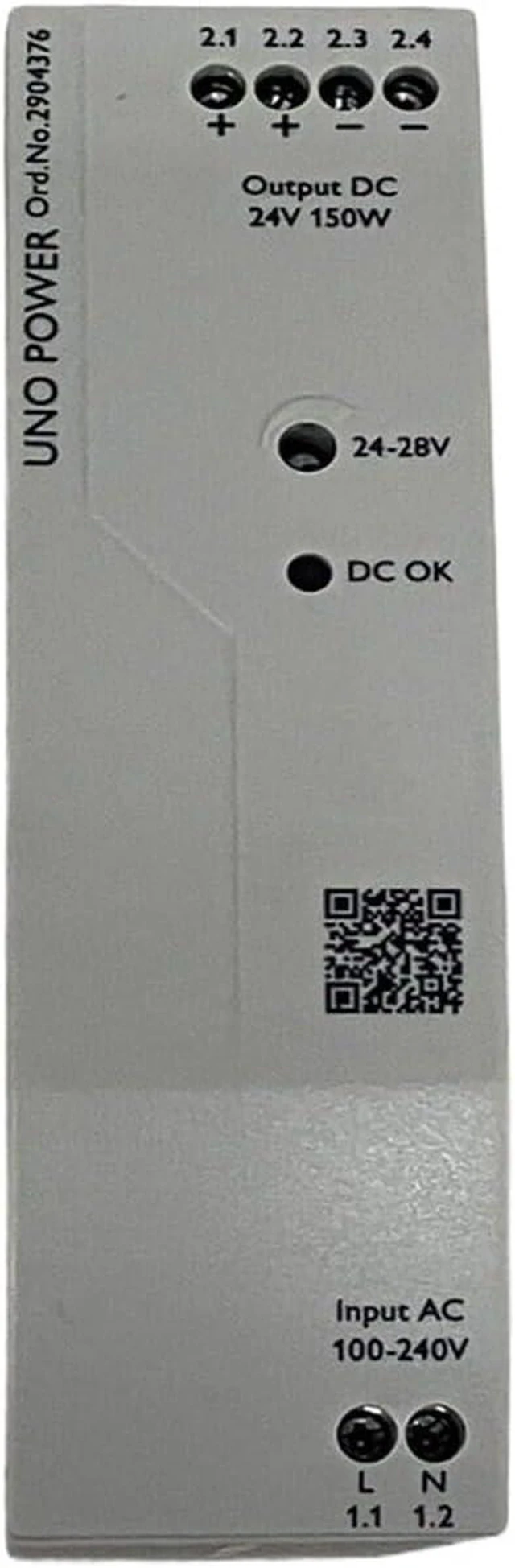 Alt view image 5 of 6 - Original Contact 2904376 Power Supply UNO-PS/1AC/24DC/150W Din Rail Mount
