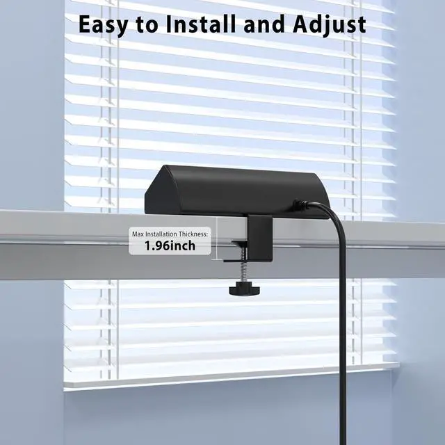 Alt view image 7 of 7 - Desk Clamp Power Strip 65W Fast Charging Station,4 PD USB-C,5 Outlets,Nightstand Desk Edge Mount Tower Surge Protector,15 Amp Heavy Duty Power Strip,Fits 1.96" Tabletop Edge (Black, 6 FT Cable)