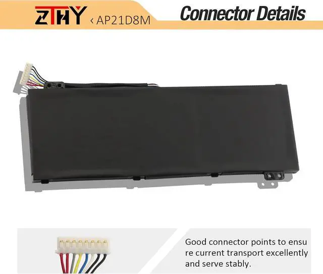 Alt view image 4 of 7 - AP21D8M Laptop Battery Replacement for Acer Nitro 5 AN515-46 AN515-47 AN515-58 AN515-58-56CL AN515-58-766R AN515-58-72QR, Nitro V 15 ANV15-51, Nitro 16 AN16-51 AN16-51-74BV AN16-51-76BS 15.4V 57.48Wh