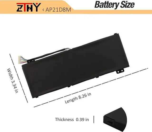 Alt view image 7 of 7 - AP21D8M Laptop Battery Replacement for Acer Nitro 5 AN515-46 AN515-47 AN515-58 AN515-58-56CL AN515-58-766R AN515-58-72QR, Nitro V 15 ANV15-51, Nitro 16 AN16-51 AN16-51-74BV AN16-51-76BS 15.4V 57.48Wh