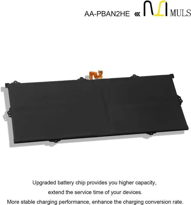 Alt view image 5 of 7 - MULS AA-PBAN2HE Laptop Battery Replacement for Samsung Galaxy Book Go 340XDA NP340XLA XE340XDA-KA3US-RB XE340XDA-KA1US XE340XDA-KA3 XE340xda-ka1it Series 4800mAh 37Wh 7.7V