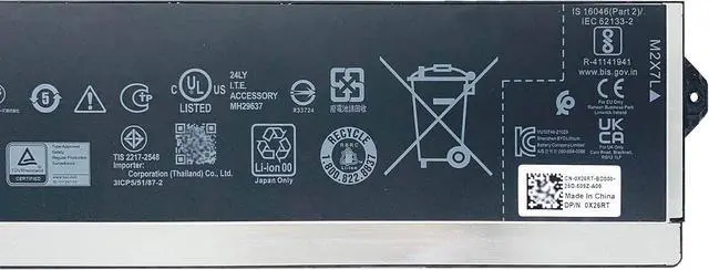 Alt view image 3 of 5 - RCVVT Battery 83Wh Compatible with Dell Precision 7670 7680 7770 7780 Series Laptop X9FTM X26RT NWDC0 6827mAh 6-Cell 11.55V