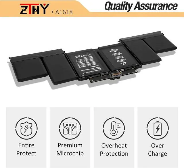Alt view image 5 of 7 - A1618 A1494 A1398 Laptop Battery Replacement for MacBook Pro 15 Inch Retina A1398 (Late 2013,Mid 2014,Early 2015) EMC 2910 2909 MJLQ2LL/A MJLT2LL/A MJU2LL/A MJLQ2CH/A MJLT2CH/A MJLU2CH/A 11.36V 99.5Wh