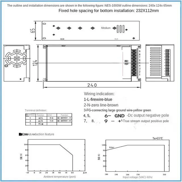 Alt view image 5 of 5 - 1000W Switching Power Supply 12V 24V 36V 48V 60V 150V 30A 40A 50A 60A 80A 20A CC/CV Adjustable 1000w Display for Computer Lab, LED Strip Light and So on(0-48V 0-21A)