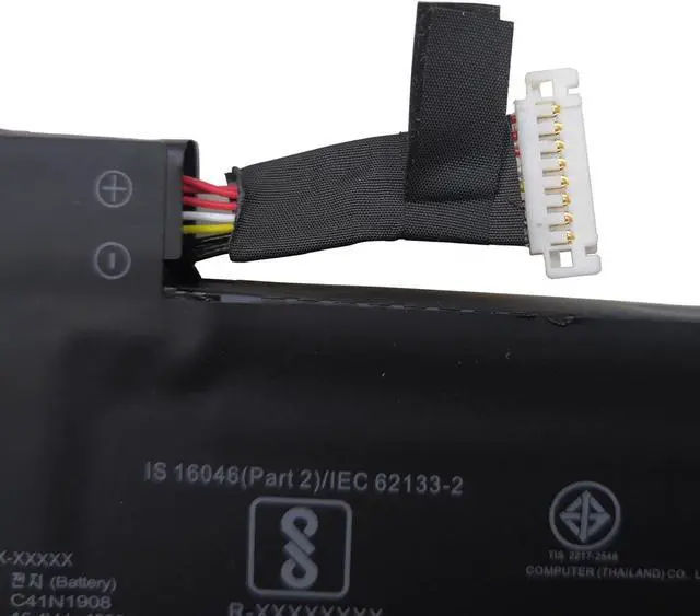 Alt view image 4 of 5 - C41N1908 Battery Replacement for Asus ROG Zephyrus G14 GA401 GA401IV GA401IH GA401II GA401IU Series C41PQ05 4ICP4/59/134 0B200-03610000 0B200-03610100 0B200-03610200 76Wh 4940mAh 15.4V