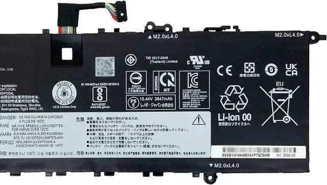 Alt view image 3 of 5 - L19D4PH3 Laptop Battery 61Wh Compatible with Lenovo ideapad Yoga Slim 7 Pro-14ITL5 Pro-14ARH5 Pro-14IHU5 / ideapad Slim 7 Pro-14IHU5 / Slim 7-14IAP7 Series L19M4PH3 L19C4PH3