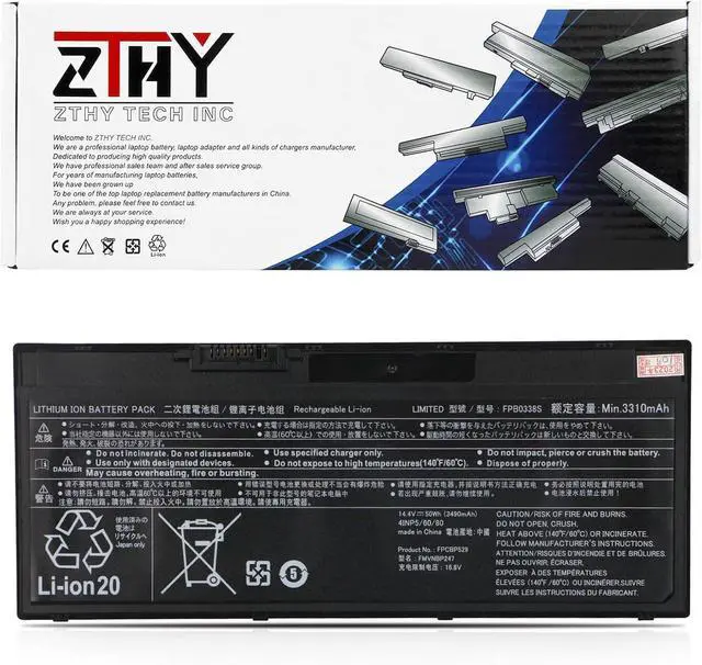 Main image of FPB0338S Battery for Fujitsu LifeBook T937 T938 T939 E448 E449 E458 E459 E548 E549 E558 E559 E4411 E4511 E5410 E5511 U747 U748 U749 U757 U758 U759 U7410 U7510 FPCBP529 FPCBP531 FMVNBP247 FMVNBP248