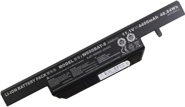 Main image of W650BAT-6 6-87-W650-4E42 6-87-W650S-4D4A3 Laptop Battery Replacement for Clevo W650 W650S W650SC W650SH W650SJ W650SR W650SZ W670SJQ Hasee K610C K650D K570N K710C K590C K750D(11.1V 48.84Wh)