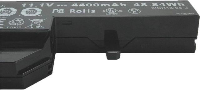 Alt view image 2 of 5 - W650BAT-6 6-87-W650-4E42 6-87-W650S-4D4A3 Laptop Battery Replacement for Clevo W650 W650S W650SC W650SH W650SJ W650SR W650SZ W670SJQ Hasee K610C K650D K570N K710C K590C K750D(11.1V 48.84Wh)