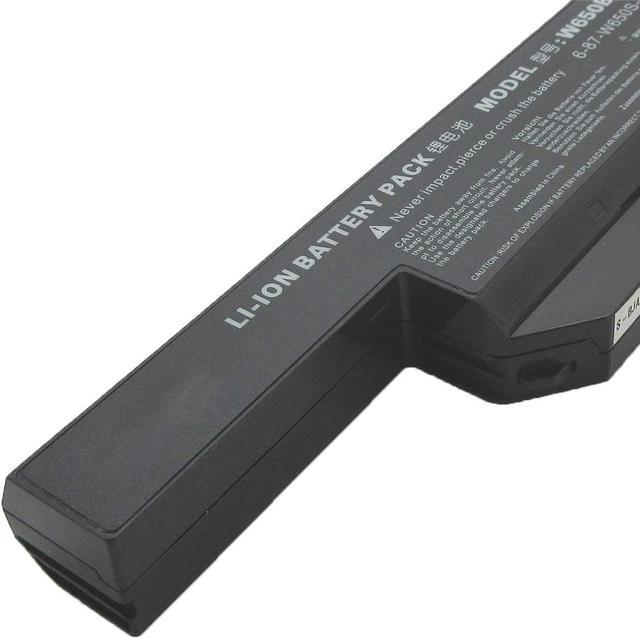Alt view image 3 of 5 - W650BAT-6 6-87-W650-4E42 6-87-W650S-4D4A3 Laptop Battery Replacement for Clevo W650 W650S W650SC W650SH W650SJ W650SR W650SZ W670SJQ Hasee K610C K650D K570N K710C K590C K750D(11.1V 48.84Wh)
