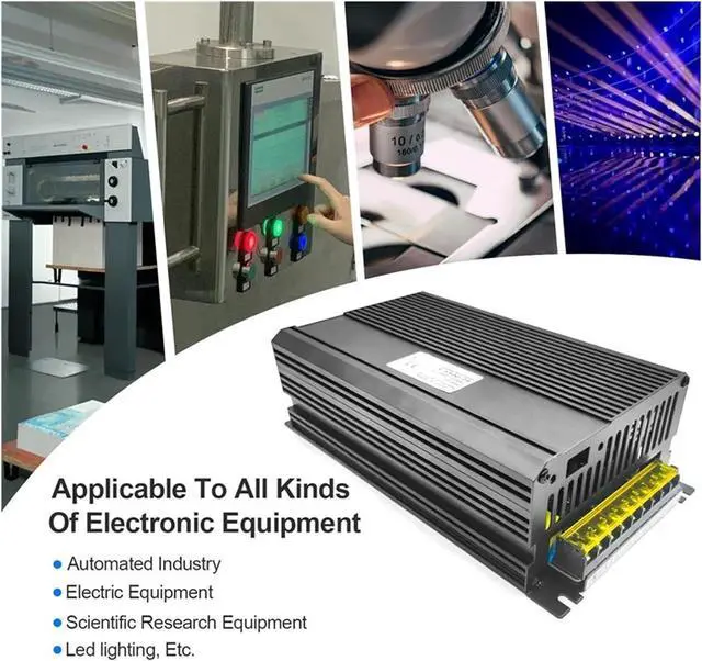 Alt view image 4 of 6 - 1500W Switching Power Supply AC DC 12V 13.8V 15V 24V 36V 48V 60V 72V 80V 90V Transformer Driver Adapter for Industrial Field for RV, Car, Computer, Lab(15V 100A)