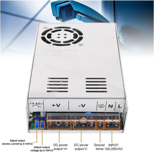 Alt view image 2 of 6 - Adjustable 500W 600W Switching Power Supply DC 0-12V 15V 24V 30V 36V 48V 60V 72V 85V 90V 150V 200V Ac To Dc LED Industrial Power for Computer Lab, LED Strip Light and So on(0-80VDC,600W)