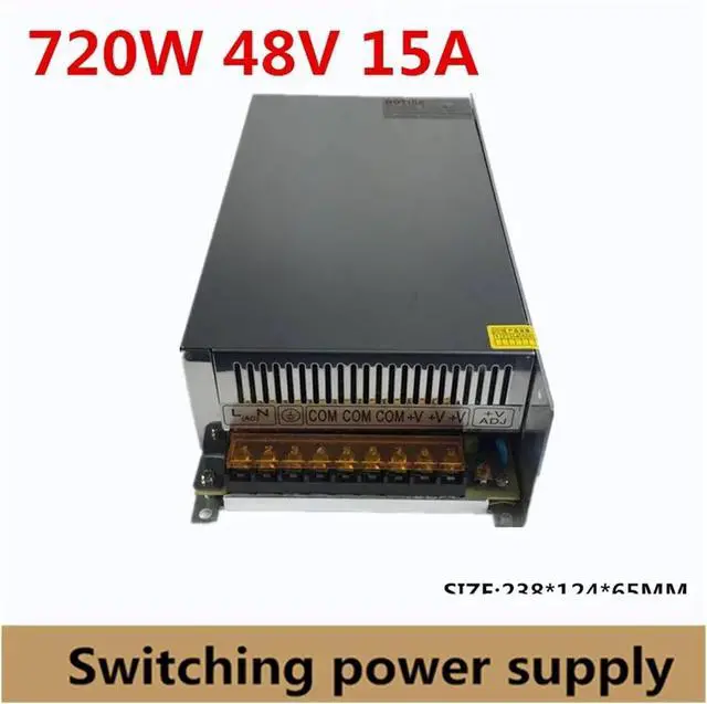Alt view image 2 of 5 - 48V 15A 720W Adjustable Power Supply 48V Motor/Industrial/Equipment Switching Power Supply S-720-48(220V)