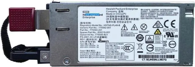 Main image of for DL20 160 G9 900W Power Supply HSTNS-PL48-B 775595-B21 775592-001 775593-002 830219-001