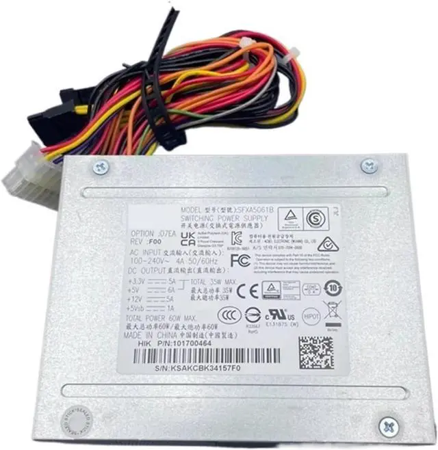 Main image of 1Pcs SFXA5061B 60W PSU ATX Power Supply Hard Disk Video Rcorder 4*SATA Monitor