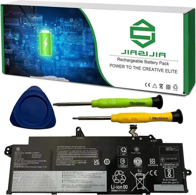 Main image of L21B4P71 SB10W51978 5B10W51877 Laptop Battery Replacement for Lenovo ThinkPad T14s Gen 3 2022 Gen 4 2023 Series SB11M89834 5B11M90033 L21M4P75 SB10W51976 L21L4P73 L21D4P74 15.36V 57Wh