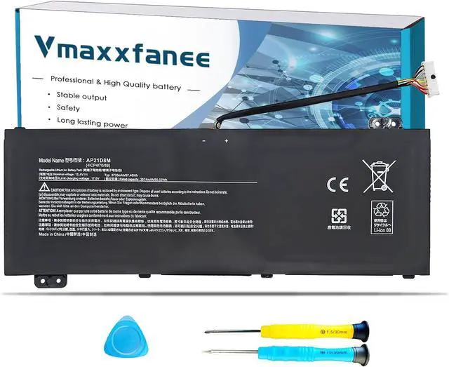 Main image of 57.48Wh AP21D8M Laptop Battery Replacement for Acer Nitro 5 AN515-47 AN515-46 AN515-58 AN515-58-766R AN515-58-56CL AN515-58-72QR,Nitro V 15 ANV15-51,Nitro 16 AN16-51 AN16-51-74BV Series