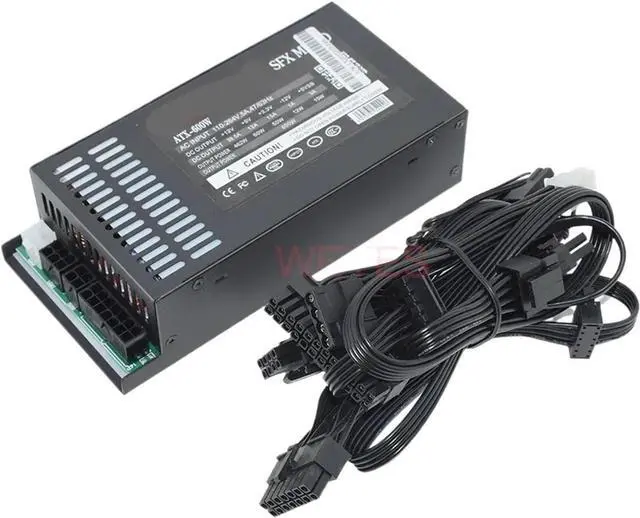 Alt view image 2 of 4 - Full Modular 1U Mini ITX Power Supply 600W ATX-600W 400W Flex ATX PSU for K39 A4 S3 G5 ITX Mini Case ENP-7660B(600W)