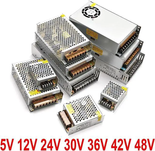 Alt view image 6 of 6 - DC 12V 50A 600W Switching Power Supply 550W 500W 450W 400W 350W 300W 250W 200W 180W 150W 120W 100W 80W Adapter Transformer 24V 36V 48V for Computer Lab, LED Strip Light and So on(12V,600w)