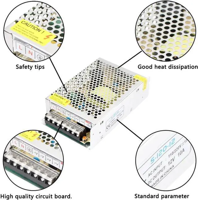 Alt view image 2 of 4 - AC-DC 5V 12V 24V 48V Switching Power Supply 220V to 5V 12V 24V 48V SMPS AC DC Source Power Supply 2A 3A 5A 10A 20A 30A(12V,40A)