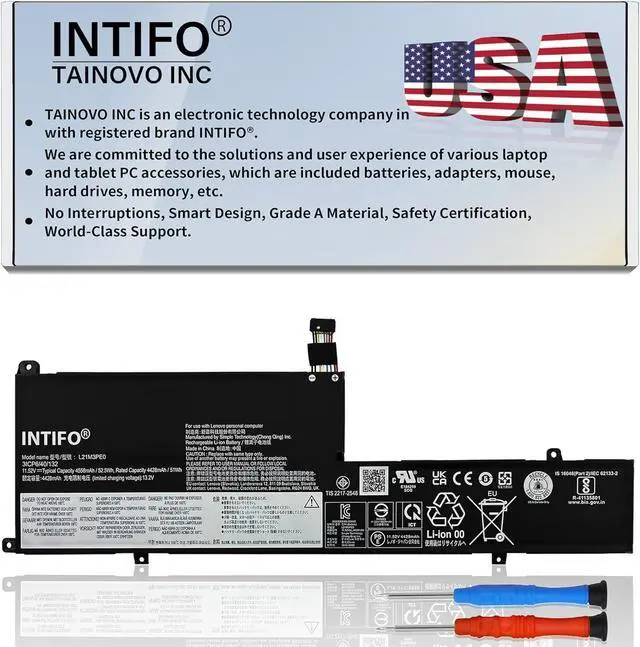 Main image of 52.5Wh L21M3PE0 Laptop Battery Compatible with Lenovo IdeaPad Flex 5-14IAU7 5-14ALC7 5-14ABR8 5-14IRU8 5-16IAU7 5-16ALC7 5-16ABR8 5-16IRU8 Flex 7 L21B3PE0 L21C3PE0 L21L3PE0 L21M3PE1 L21M3PE2