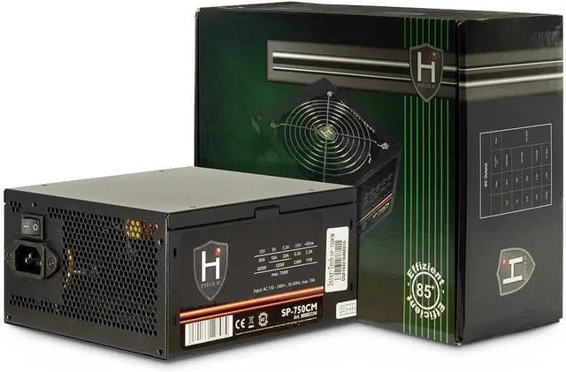 Alt view image 5 of 5 - HiPower SP-750CM Power Supply 750 W, 20+4 Pin, ATX, ATX, Black