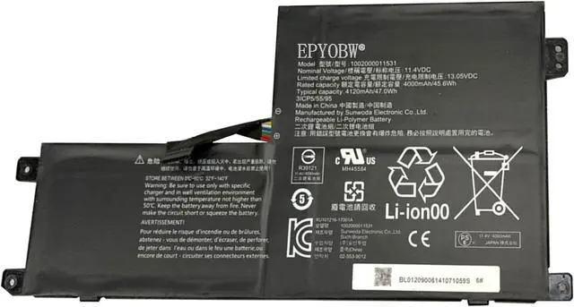 Main image of 1002000011531 Laptop Battery 47Wh 4120mAh 11.4V Compatible with ASUS Chromebook C203XA C202XA Series 0B200-01990200 BBLD485595 BL0120900