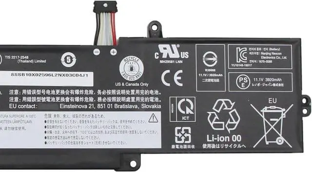 Alt view image 3 of 4 - L19L3PF5 Laptop Battery 45Wh 4050mAh 3-Cell Compatible with Lenovo IdeaPad 3-14ADA05 3-14ARE05 3-14IML05 3-15ADA05 3-15ARE05 3-15IML05 / V14 G1-IML V15 G1-IML Series L19C3PF7 L19D3PF5