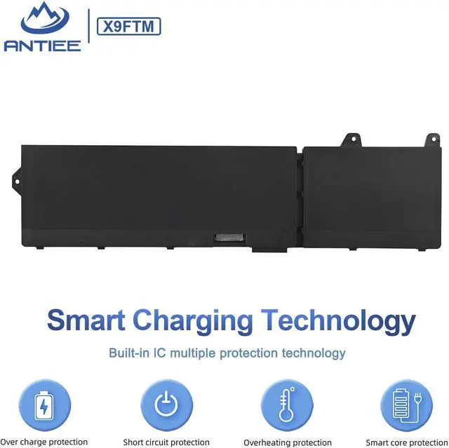 Alt view image 5 of 7 - 93Wh X9FTM Laptop Battery for Dell Precision 7670 7680 7770 7780 Mobile Workstation Series P114F P114F001 P114F002 P115F P115F001 P115F002 5JMD8 965V4 05JMD8 0965V4 0X9FTM 11.55V 6-Cell Battery