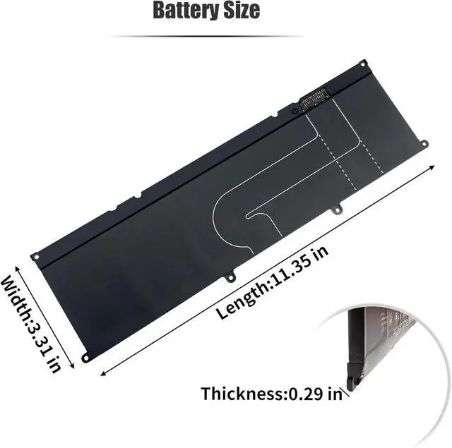 Alt view image 6 of 7 - 99.5Wh KV690 Laptop Battery Compatible with Dell Precision 5680 Precision 5690 Series Notebook 06D2HW 6D2HW 0WPYCV WPYCV 0N7KV9 N7KV9 [11.55V 8399mAh 6-Cell]
