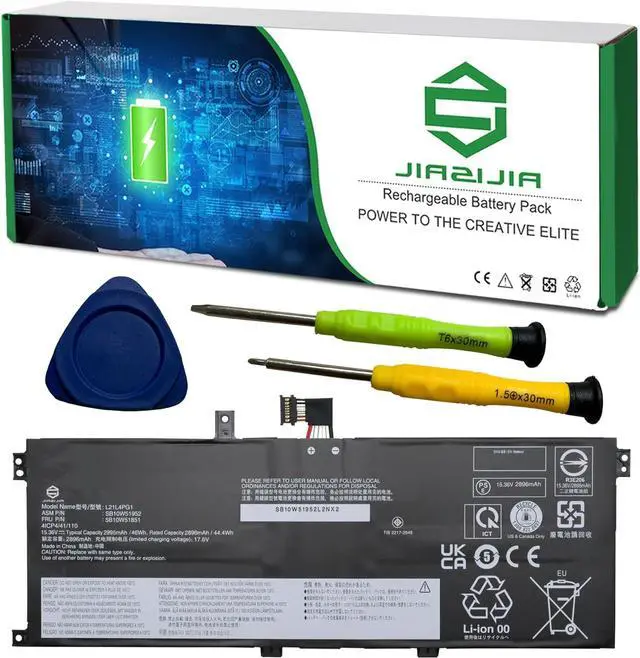 Main image of L21L4PG1 Laptop Battery Replacement for Lenovo ThinkPad L13 Gen 3 2022 Gen 4 2023 Gen 5 2024 X1 Carbon 12th Gen 2024 Series SB10W51952 5B10W51851 L21C4PG1 L21M4PG1 L21D4PG1 15.36V 46Wh