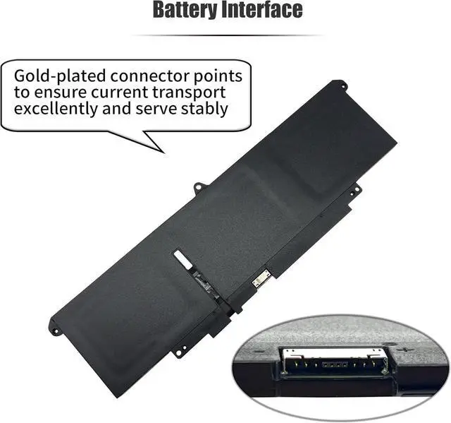 Alt view image 5 of 7 - 57Wh 66DWX Laptop Battery Compatible with Dell Latitude 7340 7350 7440 7450 7640 7650 Series Notebook 00HYH8 0HYH8 086D0Y 86D0Y 0CTJJ6 CTJJ6 0JNYT4 JNYT4 WW8N8 0047T0 047T0 0V0W55 V0W55 FH97R