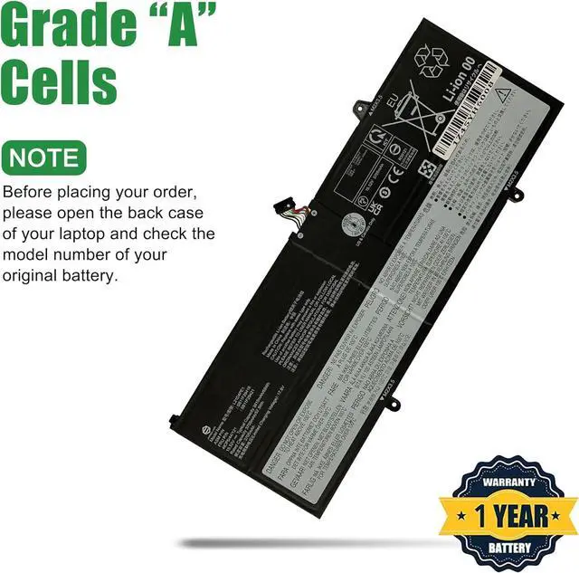 Alt view image 4 of 6 - L21D4PE1 SB11F29418 5B11F29421 Laptop Battery Replacement for Lenovo IdeaPad Yoga 6 13ALC7 13ABR8 Series 5B11N47462 L21C4PE2 SB11F29412 L21M4PE2 15.52V 59Wh