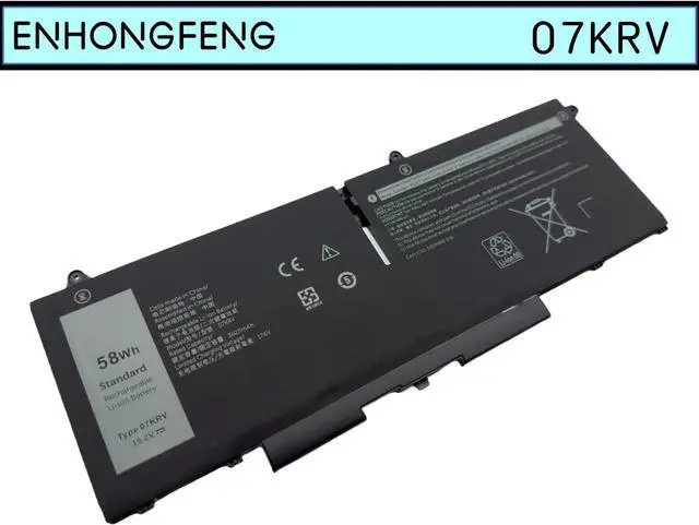 Alt view image 5 of 7 - 07KRV Replacement Laptop Battery for Dell Latitude 5430 5530 Precision 3570 P104F P104F005 P137G P137G004 Series H4PVC 0H4PVC Y86WG 0Y86WG 08WRCR 078FWY 4FVJG O7KRV