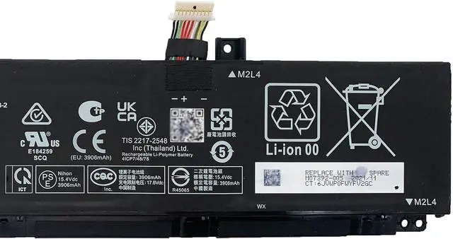 Alt view image 3 of 5 - SC04XL Battery 63.32Wh Compatible with HP Envy 14-EB 14-EB0376NG 14-EB0010NR 14-EB0775NG Series Laptop HSTNN-IB9R M07392-005 M08254-1C1 L777034-005 SC04063XL 3906mAh 15.2V