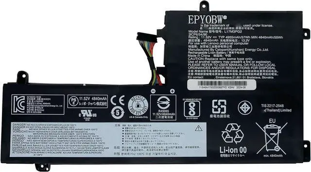 Main image of L17M3PG2 Laptop Battery 57Wh 4955mAh 11.52V Compatible with Lenovo Legion Y730-15ICH Y740-15ICHg / Ideapad Legion Y740-15IRH Y740-15IRHg Series L17C3PG2 5B10Q88557 5B10W67295 SB10W67190