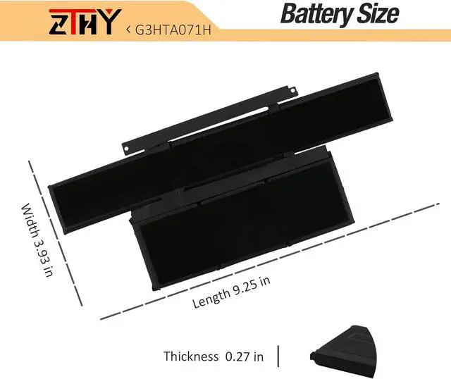 Alt view image 7 of 7 - ZTHY G3HTA071H G3HTA072H Laptop Battery Replacement for Microsoft Surface Laptop Studio 1 / Microsoft Surface Laptop Studio 1964 / Microsoft Surface Laptop Studio 1964 14.4 inch Series 11.38V 56.3Wh