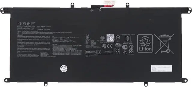 Main image of C22N2206 Laptop Battery 63Wh 7902mAh 7.74V Compatible with ASUS ZenBook S 13 OLED UX5304 UX5304MA UX5304VA UX5304VA-NQ075W UX5304VA-NQ021W UX5304VA-NQ010W Series 0B200-04320000 2ICP4/53/115-2