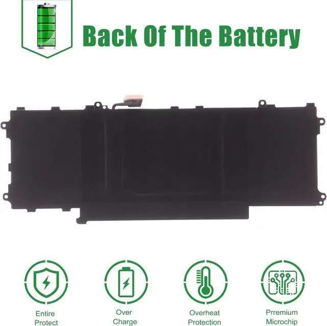 Alt view image 5 of 5 - GT6TK Laptop Battery Replacement for Dell Latitude 9440 9450 2-in-1 Series Notebook 0MWK05 MWK05 0K2CPY K2CPY Black 11.55V 60Wh 5065mAh