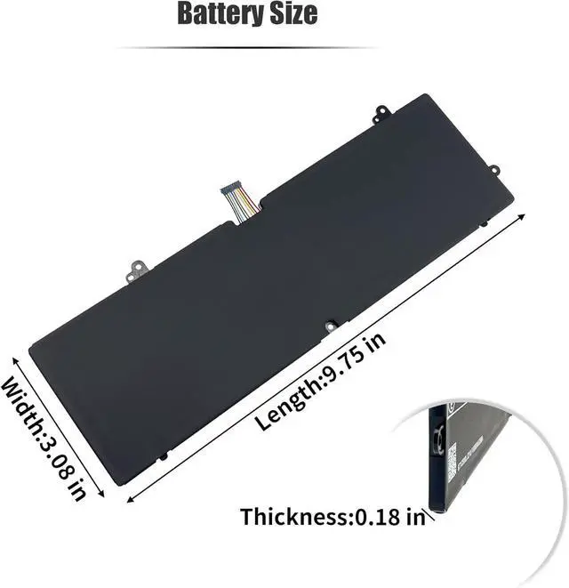 Alt view image 6 of 7 - AP21D8M Laptop Battery Replacement for Acer Nitro 16 AN16-51 Nitro 5 AN515-58-72QR AN515-58-74JS AN515-46 AN515-47 AN515-58 AN515-58-75UH AN515-58-77YC Nitro V 15 ANV15-51 15.4V 3733mAh/57.48Wh