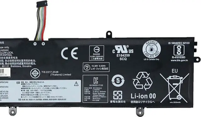 Alt view image 3 of 5 - L17M4PB1 Laptop Battery 79Wh 5185mAh 4-Cell 15.36V Compatible with Lenovo ideapad 720S-15IKB / ideapad 720S Touch-15IKB Series L17C4PB1