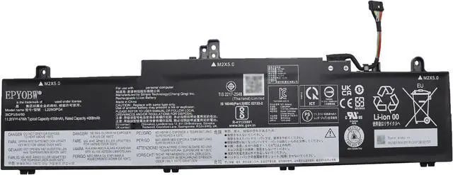 Main image of L22M3PG4 Laptop Battery 47Wh 4156mAh 11.31V Compatible with Lenovo ThinkPad E14 Gen 5 E16 Gen 1 Series L22X3PG4 5B11N45961 5B11K63024 L22B3PG4 SB11N46023 5B11N45978 L22D3PG4SD 5B11K63020