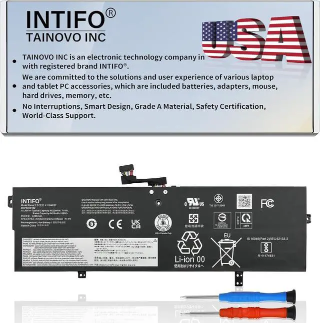 Main image of 71Wh L21B4PE2 Laptop Battery Compatible with Lenovo IdeaPad Yoga 7-16IAP7 7-14IAL7 7-14ARB7 Series L21L4PE0 L21M4PE3 5B11F38379 5B11F38372 5B11F38367 5B11N51726 5B11N51740 5B11N51762
